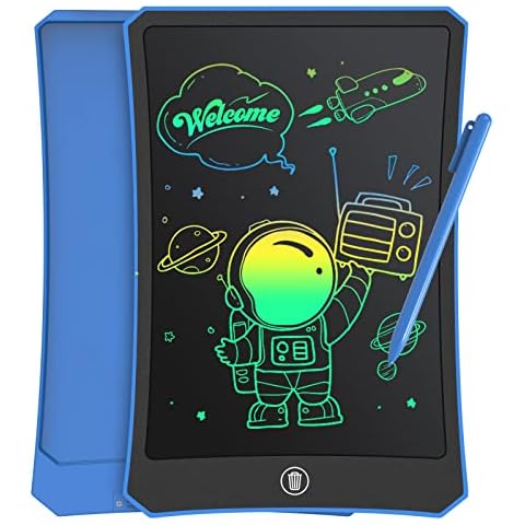 ROATEE Toddler Drawing Pad Toys,9 inch LCD Writing Tablet for 2 - 6 Years Old Kids, Doodle Board Birthday Christmas Gifts(Blue) Cover