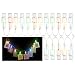 Katia 2 Meter LED String Lights with 20 Photo Clips Using AA Batteries as Energy Sources, Perfect for Hanging Picture/Instant camera Film/Artwork/Notes (Colorful)
