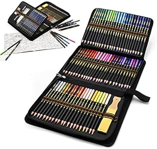 96 Piece Colouring Drawing Pencils Set, Coloured Pencils, Graphite Pencils and Accessories Art Supplies Set,Ideal Set for Adult Colouring Books or Kids School Supplies