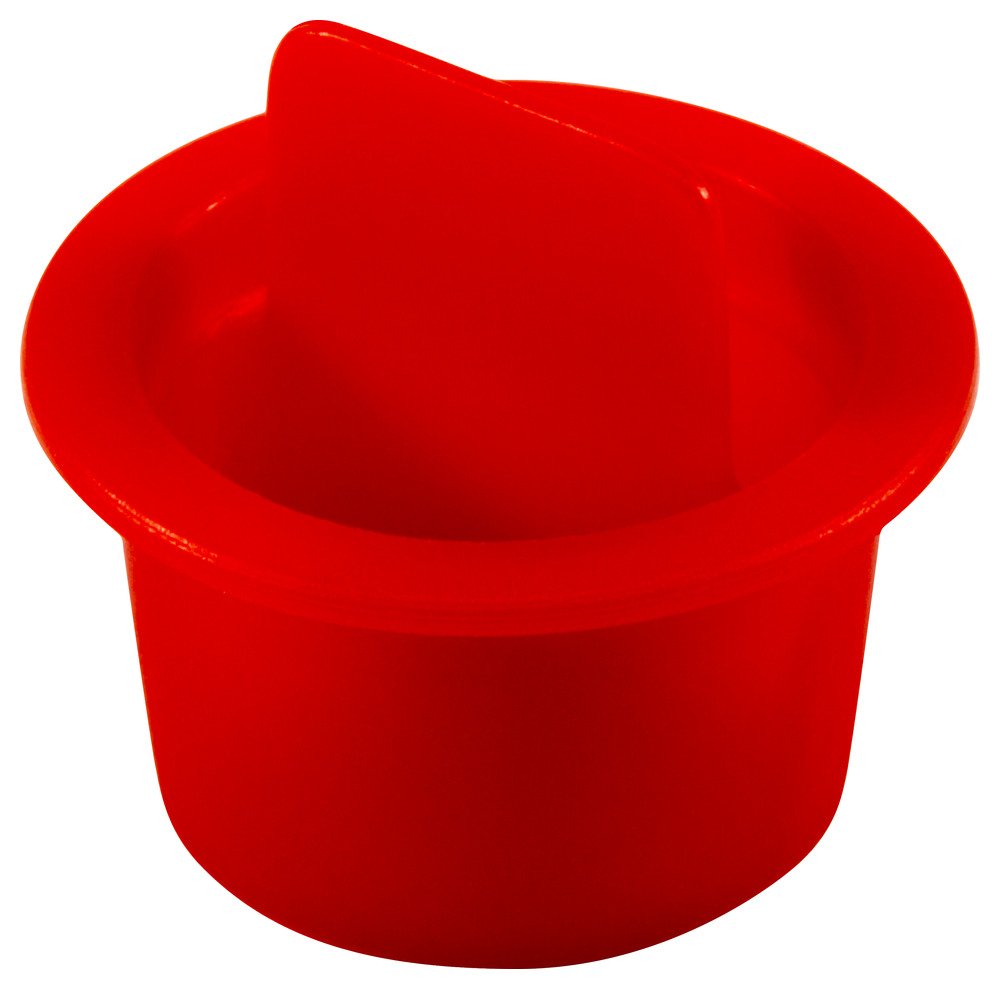 Bouchon conique Caplugs plastique rouge pour éviter la poussière des tubes CPT-8 PE-LD