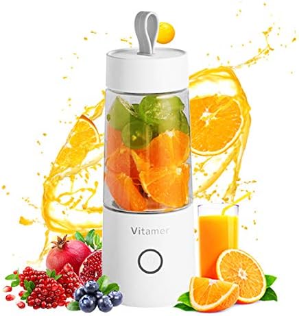 Amazon Co Jp Joinmind 電気ポータブルジュースカップ ジューサー ミルクセーキレモンカップ ブレンダーvitamer Juicer Blender 350ml White ホーム キッチン