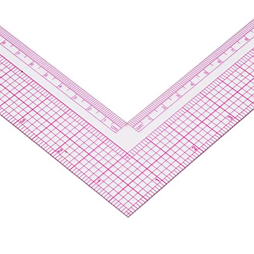 Régua De Costura Sob Medida L Ferramenta De Medida Em Formato Quadrado Para Artesanato Preciso Plást