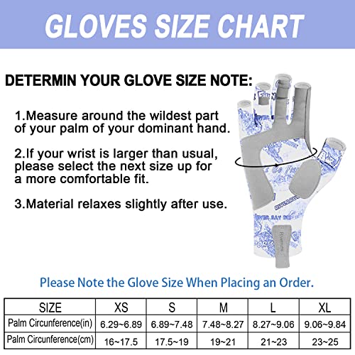 Riverruns Fingerless Fishing Gloves- Fishing Sun Gloves- Uv Protection Gloves Men And Women Fishing, Boating, Kayaking, Hiking, Running, Cycling And Driving (Graffiti, Xl) #TOP2