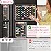 KWYADLUO Clear Acrylic Magnetic Calendar for Fridge, 16