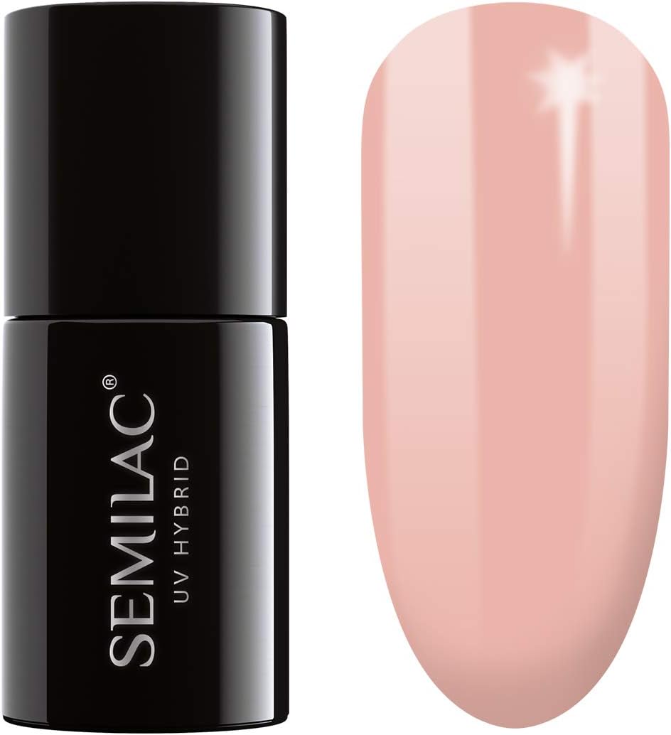 SEMILAC Gel Nail Polish | Long Lasting and Easy to Apply | Perfect for Home & Salon use UV/LED Gel Nails 7ml - 273 Creamy Beige.