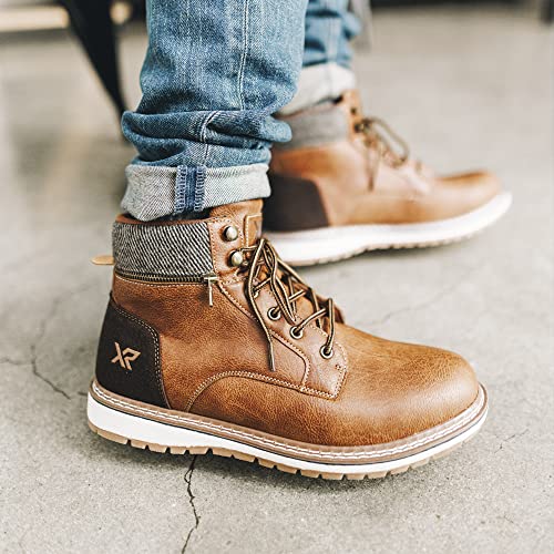 Xray Footwear Men's Alistair Work Boot, Faux Leather, Textile, Lace Up, Round Toe, Thermoplastic Rubber Outsole, Size 9 #TOP5