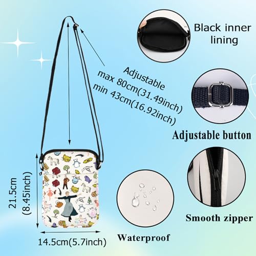 G2TUP Sounds Musical Crossbody Bag Maria & Von Trapp Fans Gift Musical Character Shoulder Bag Theater Musical Merch2