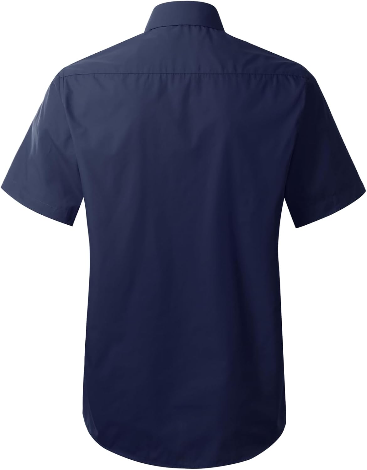 Allsense Men’s Dress Shirt Regular-Fit Short Sleeve Stretch Wrinkle-Resistant - Image 3