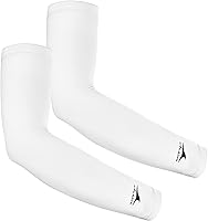 Vista 10 de Achiou Mangas de Brazo de Seda de Hielo Refrigerante, Mangas de Protección Solar UV de Verano, de Compresión UPF 50+ para Mujeres, Voleibol