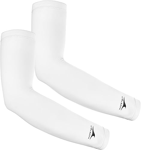 Achiou Mangas refrescantes de seda de hielo, mangas de compresión con protección solar UV UPF 50+ para mujeres y jóvenes deportes al aire libre