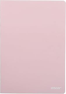 ancor Elegant A4 Premium Exercise Book, 60 Sheets, 70gsm, Arabic Ruler - Pastel Pink