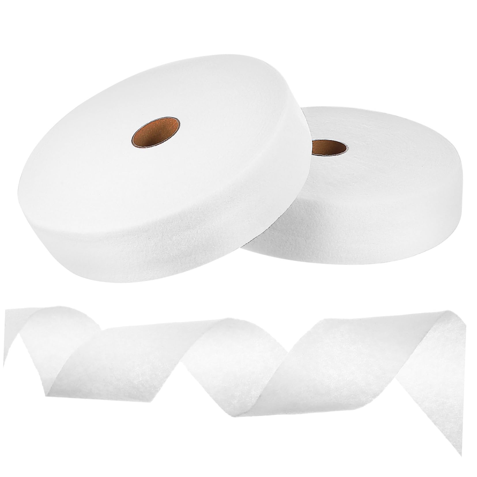 WOONEKY 2 Rollen Vliesstoff Batting Saugfähiges Weiches Nonwoven Mischvlies für Quilten Basteln Näharbeiten Platzsparend Reisetauglich Komfortabel für Empfindliche Haut