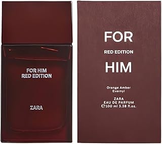 Zara For Him Red Edition Cologne for Men EDT Eau De Toilette 100 ML (3.4 FL OZ)