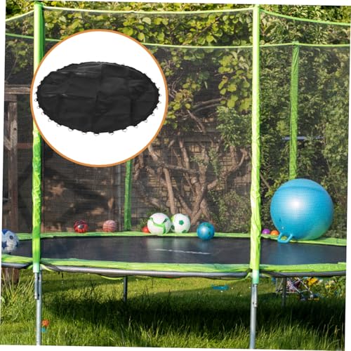 Tapis de trampoline rond de remplacement noir pour saut elastique exterieur