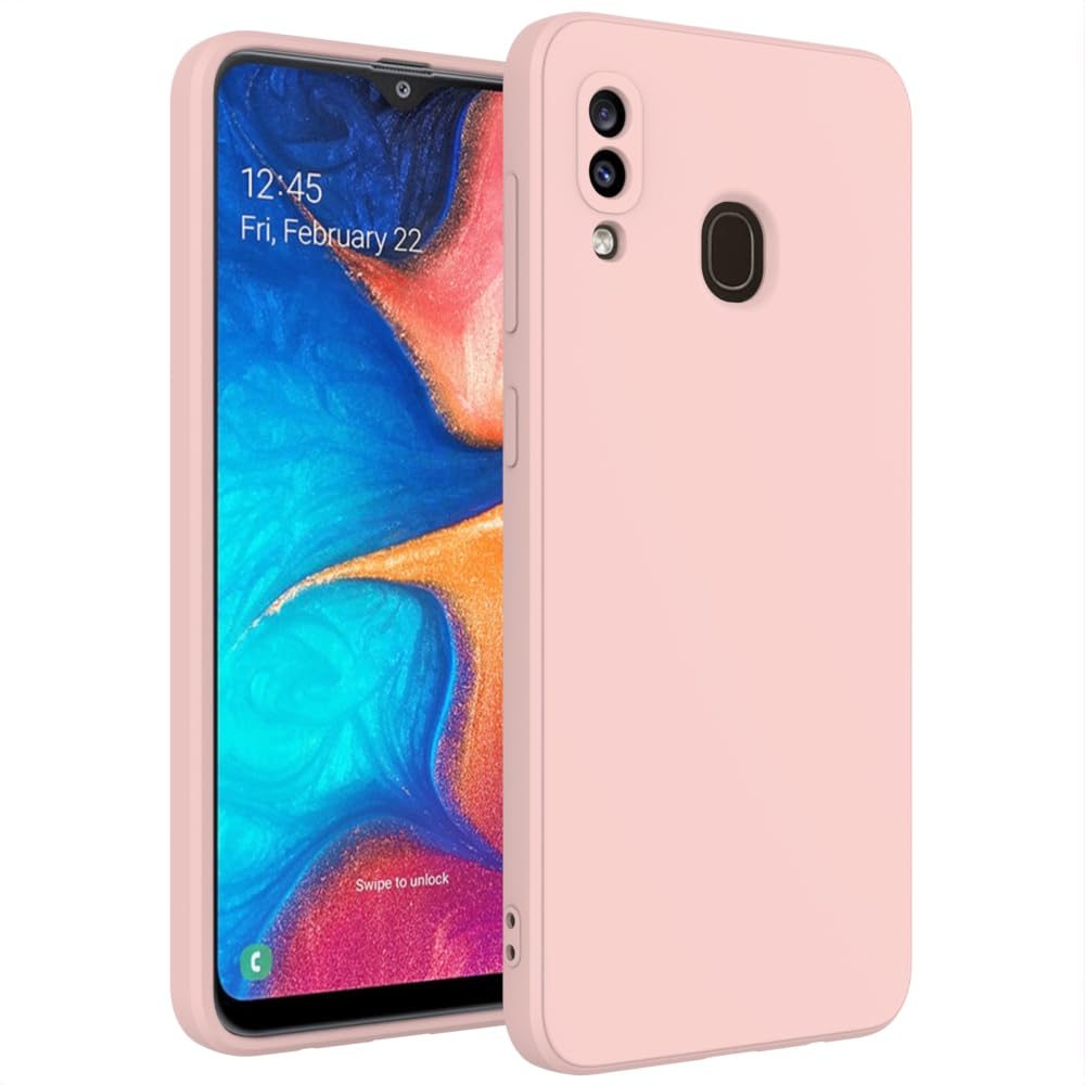 for Samsung Galaxy A20 Case Pink, A30 Case Scratch Resistant with Soft Touch, Slim Thin Phone Cover for Samsung Galaxy A20 A30