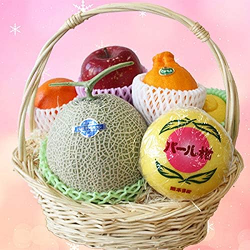 Amazon 冬のフルーツバスケット マスクメロン1玉 りんご1個 デコポン2個 他 手土産 お見舞い お祝い 贈答用ギフト 熊本県産 果物詰合せ ギフト広場 果物セット 通販