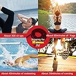 Heavy Jump Ropes for Fitness 2LB/3LB/5LB,Weighted Adult Skipping Rope Exercise Battle Ropes for Men & Women,Total Body Workouts, Power Training in Gym to Improve Strength and Building Muscle - Image 2