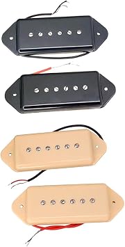 Premium P90 Guitar Pickup Set for Guitars, Black