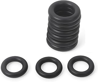 10Pack 19037 ORing Seals, Compatible with Yellow Jacket SealRight 1/4" Quick Couplers 19109 and 19209, HVAC Low Loss Fittings, Compatible with Yellow Jacket Hose Gasket, Refrigerant Hose Seal Rings