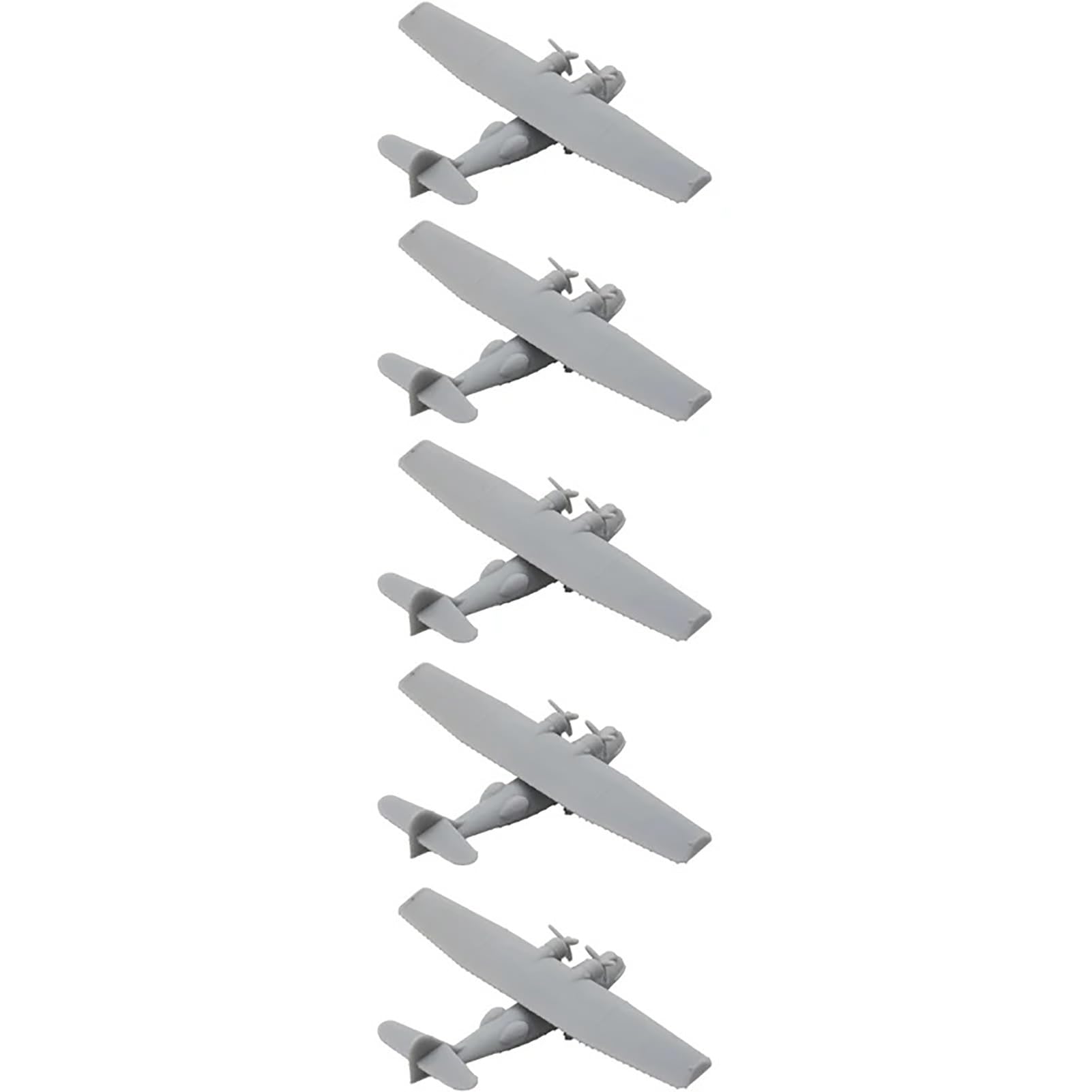 Lot De 5 Maquettes Résine 3D – Hydravion Katarina – Échelles 1/2000 à 1/350 – Collection Militaire DIY