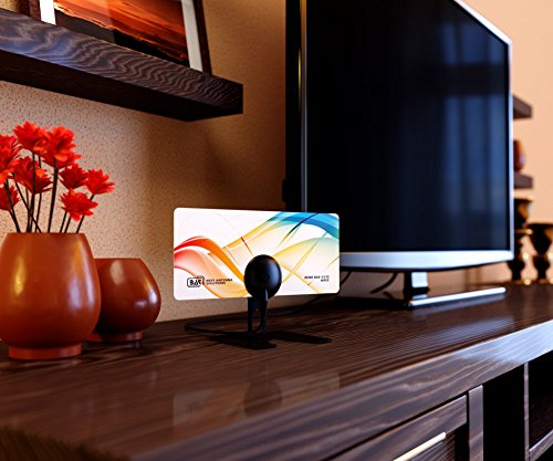Indoor Tv Antenna Bas-5135-Usb Wave Compact Long Range Hdtv Thin Uhf-Band #TOP1