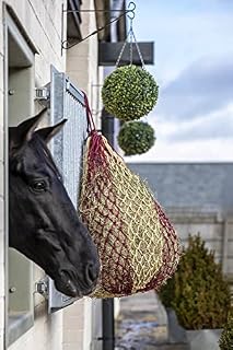 LeMieux Hippo Hay Net Horse Greedy Feeder - Durable Long Lasting Yard Feeding Bag with Small Holes