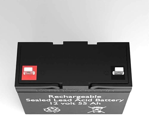 Miniatura 4 de BatteryGuy Scooters Winner 3 Ruedas de repuesto 12V 55Ah SLA Baterías equivalentes a la marca (Recargable) - Cantidad de 2