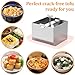 Kandishiex Stainless Steel Tofu Press with Presser Towel & Drip Tray – DIY Tofu Maker for Homemade Firm Tofu, Paneer & Cheese – Effortless Water Removal for Enhanced Texture & Flavor