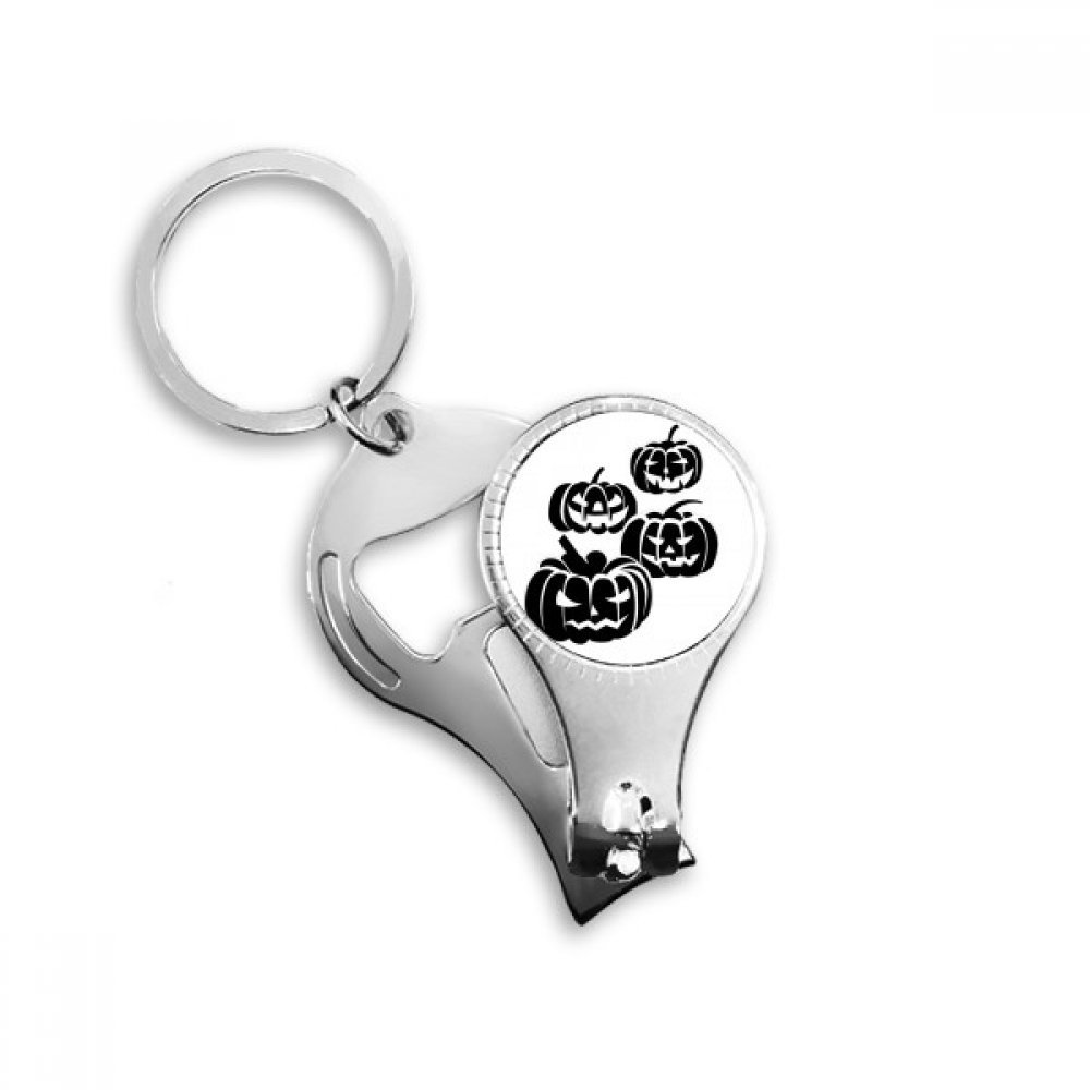 Décapsuleur Porte-clés Halloween Noir Pratique pour Soirée et Camping