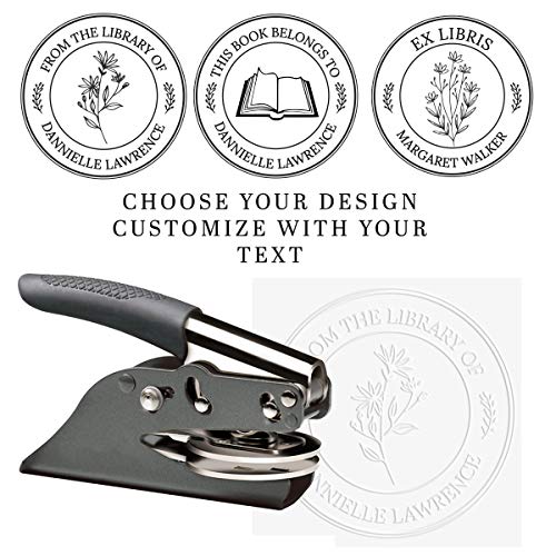 Personalized Library Book Embosser Stamp Custom from The Library of - Mothers Day