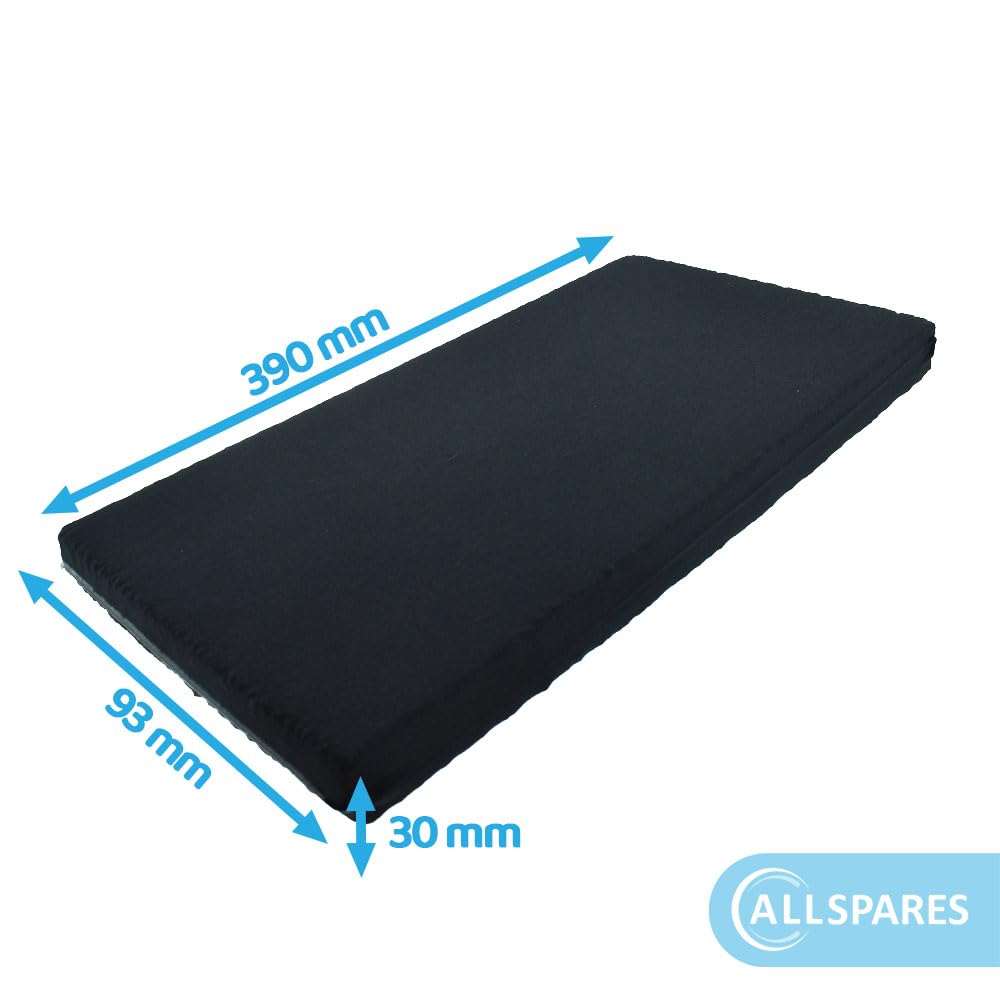 AllSpares Filtro de carbón activo para campanas extractoras adecuado para Novy Monoblock 563-80070 | 390 x 93 x 30 mm