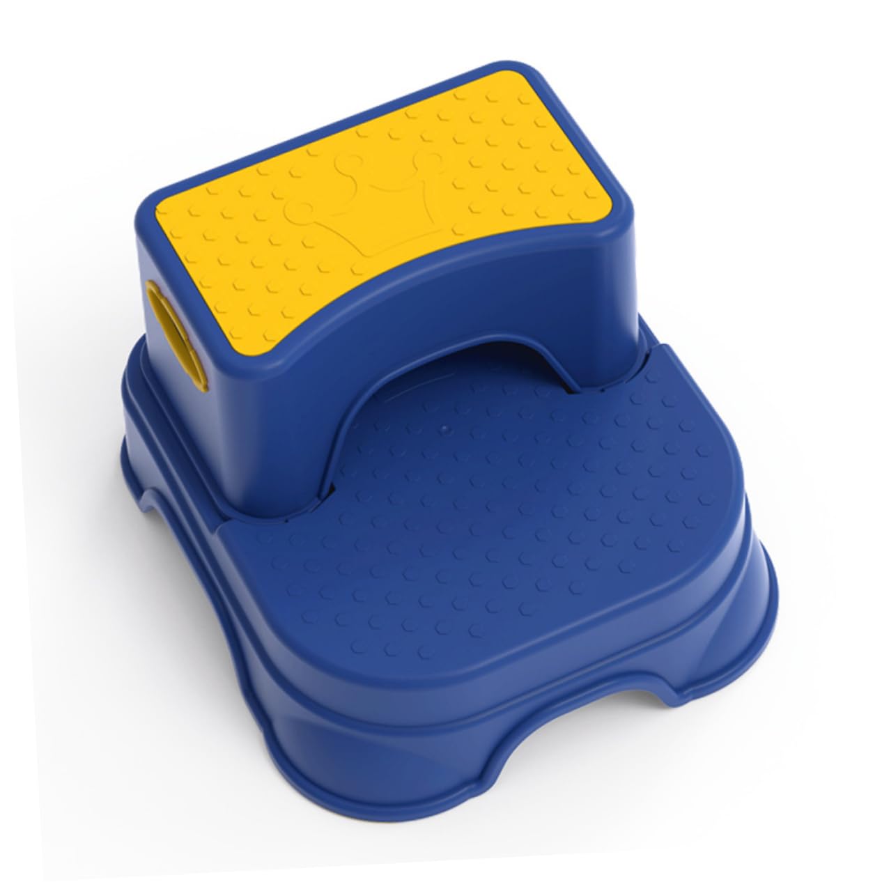 BESTonZON Taburete de Escalón Infantil de Doble Taburete Pies de Baño Antideslizante Herramienta de Seguridad Baño Color Amarillo y Azul