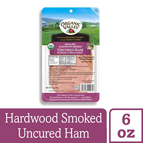 Organic Valley Hardwood Smoked Uncured Organic Sliced Ham, 6 Oz #TOP1