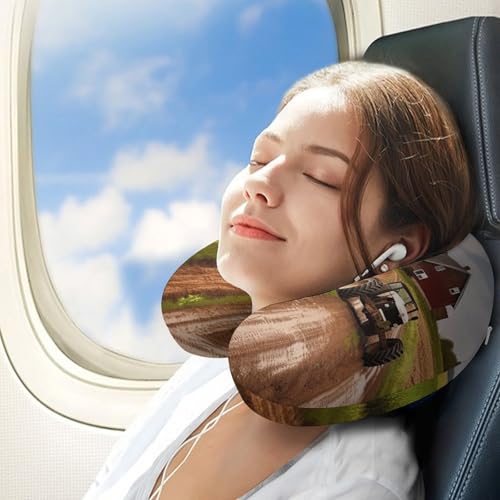 Almohada viscoelástica de viaje 30x25 cm confortable miniatura 3