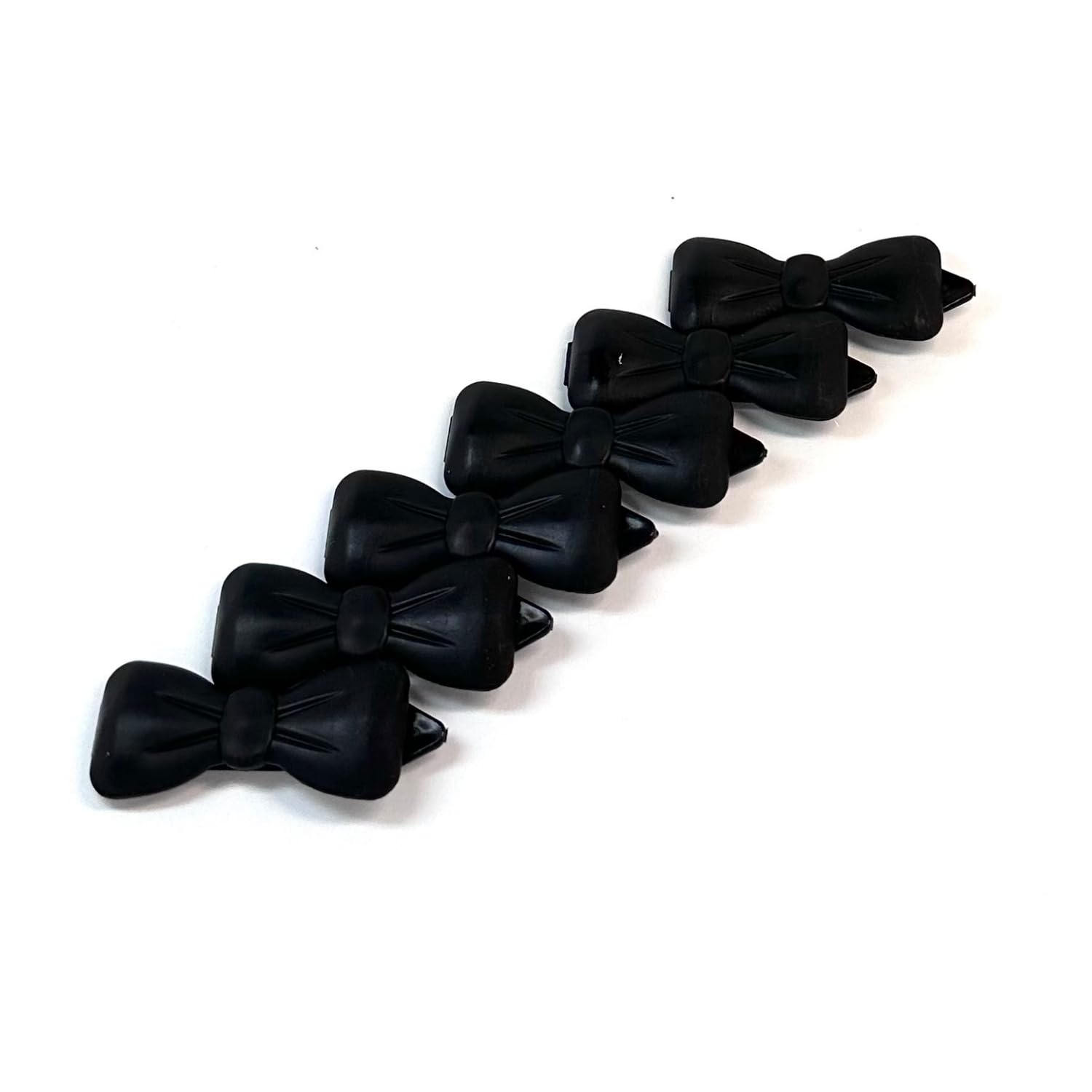 Lot de 6 barrettes à cheveux pour animaux de compagnie - Noir - 18
