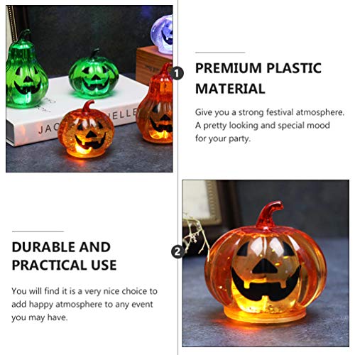 KESYOO 2Pcs Lanterna de Abóbora de Halloween Led Jack O Lantern Luzes de Velas Lanterna Decorativa d