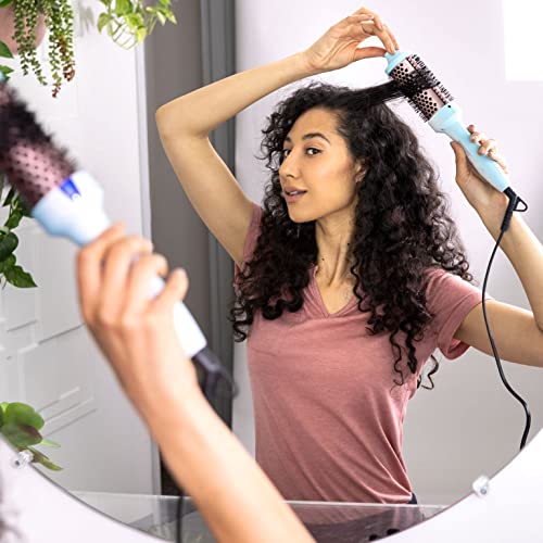 Calista Fauxblo Thermal Brush, Professional Styling Brush, Burn-Free Soft Bristles, Ionic And Ceramic Technology (1.77, Blue Snow Cone) #TOP2