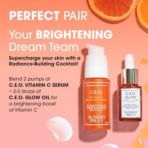 Sunday Riley C.E.O. 15% Vitamin C Brightening Serum, Orange, 1.0 Fl oz(pack of 1) - 5