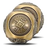 CATIEBYE 2 Stück Baoding Balls aus Robustem Messing mit Sechseitiger...