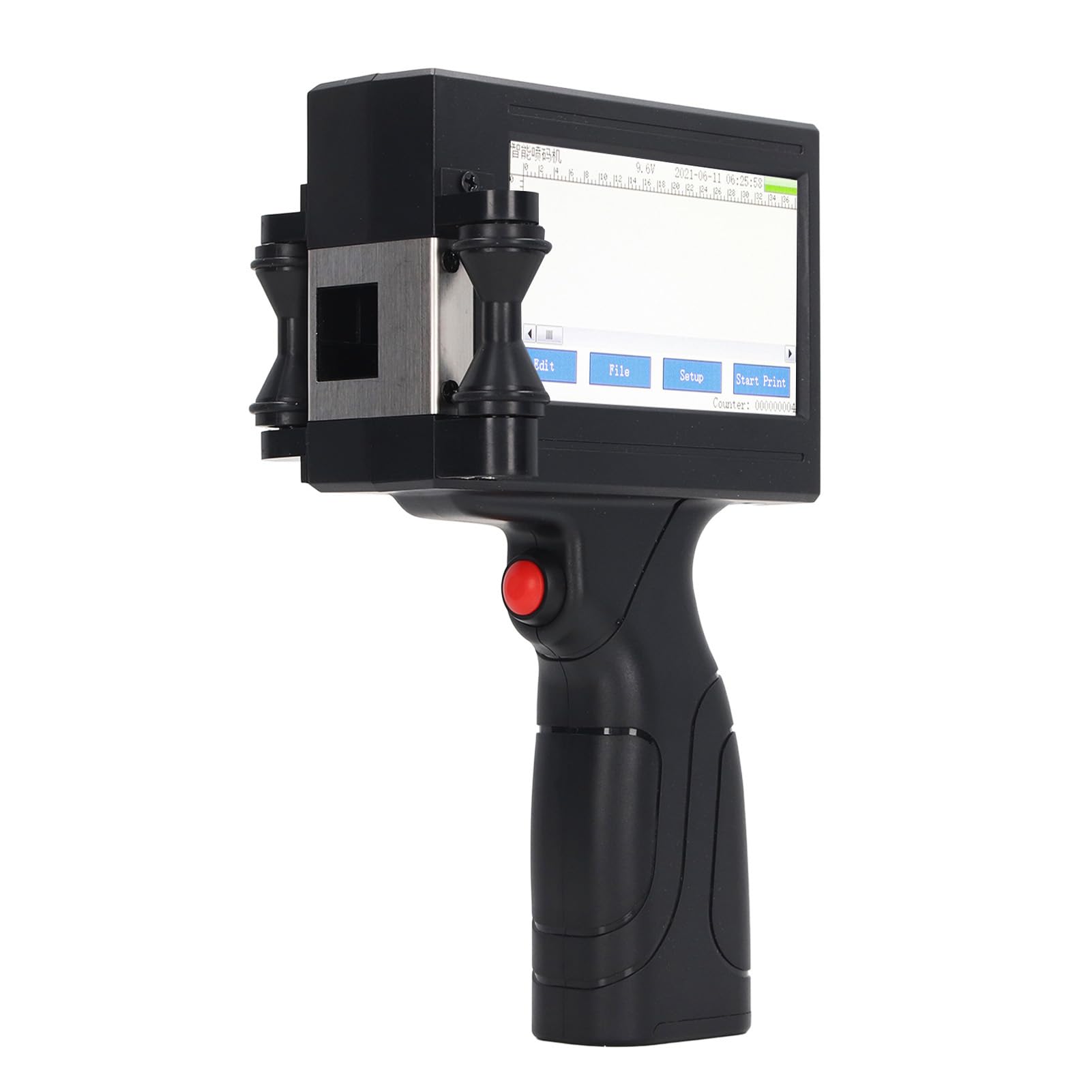 Portable Handheld Inkjet Printer Touch Screen Date Word QR Barcode Logo 2-12.7mm