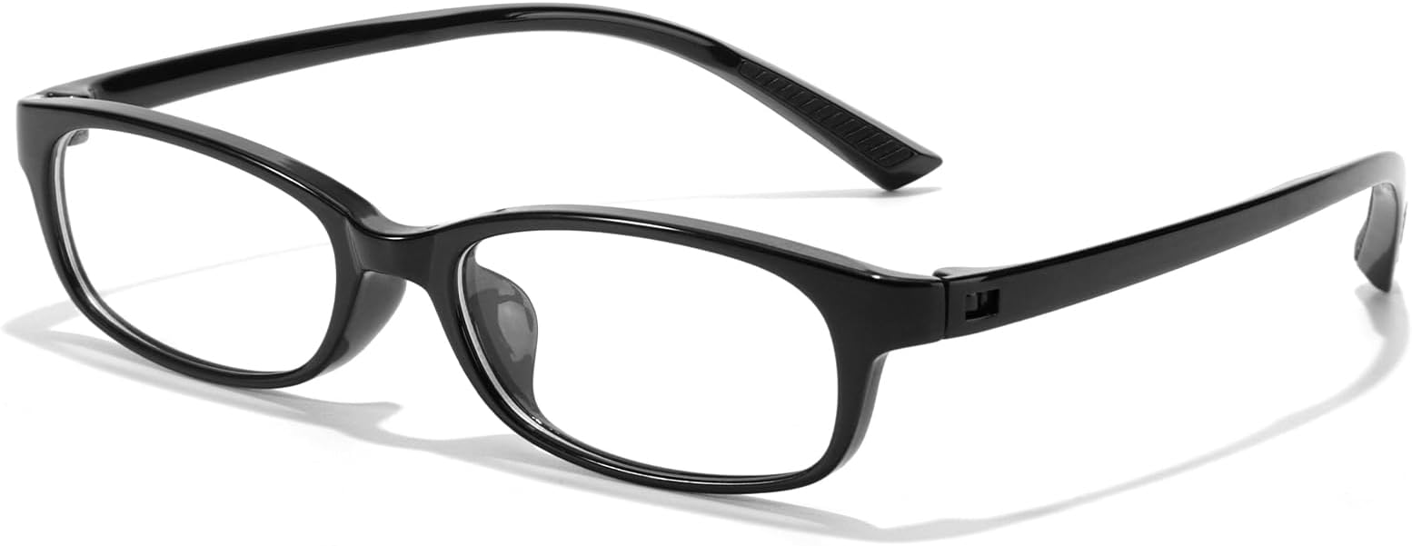 LVIOEFashion Fake Clear Glasses for Women Y2k Non Prescription Blue Light Blocking Cosplay Eyewear Small Narrow Frame L22512