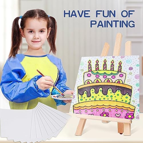 Acrylic Paint Set for Kids, Art Painting Supplies Kit with Wood Easel, 5 Brushes, Acrylic Paints, Table Etc, Kids Art Set for Children Girls and Boys Beginner Drawing Gift 6 51FDdP4QDWL. AC