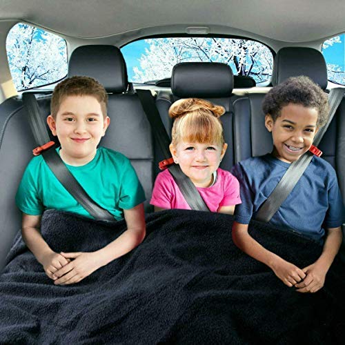 Amazon.com: Zone Tech Car Travel Blanket – Black Premium Quality 12V  Automotive Polar Fleece Material Comfortable Seat Blanket Great for Winter,  Cold Days and Night Road Trips (1 Pack) : Automotive
