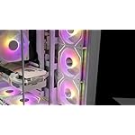 Prism 6 MAX 120mm ARGB Reverse PC Case Fan - 3-Sided Infinite Mirror & Axis Infinite Mirror Light Effect，800-1850±10% RPM 120mm PWM Case Fan for PC Case（Black） - Image 7