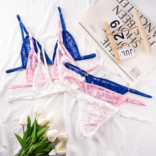 Mens Tank Top 2 Pieces Underwear Lace Panties Bikini Set Crop Tops Sexy Bra Swimsuit 5