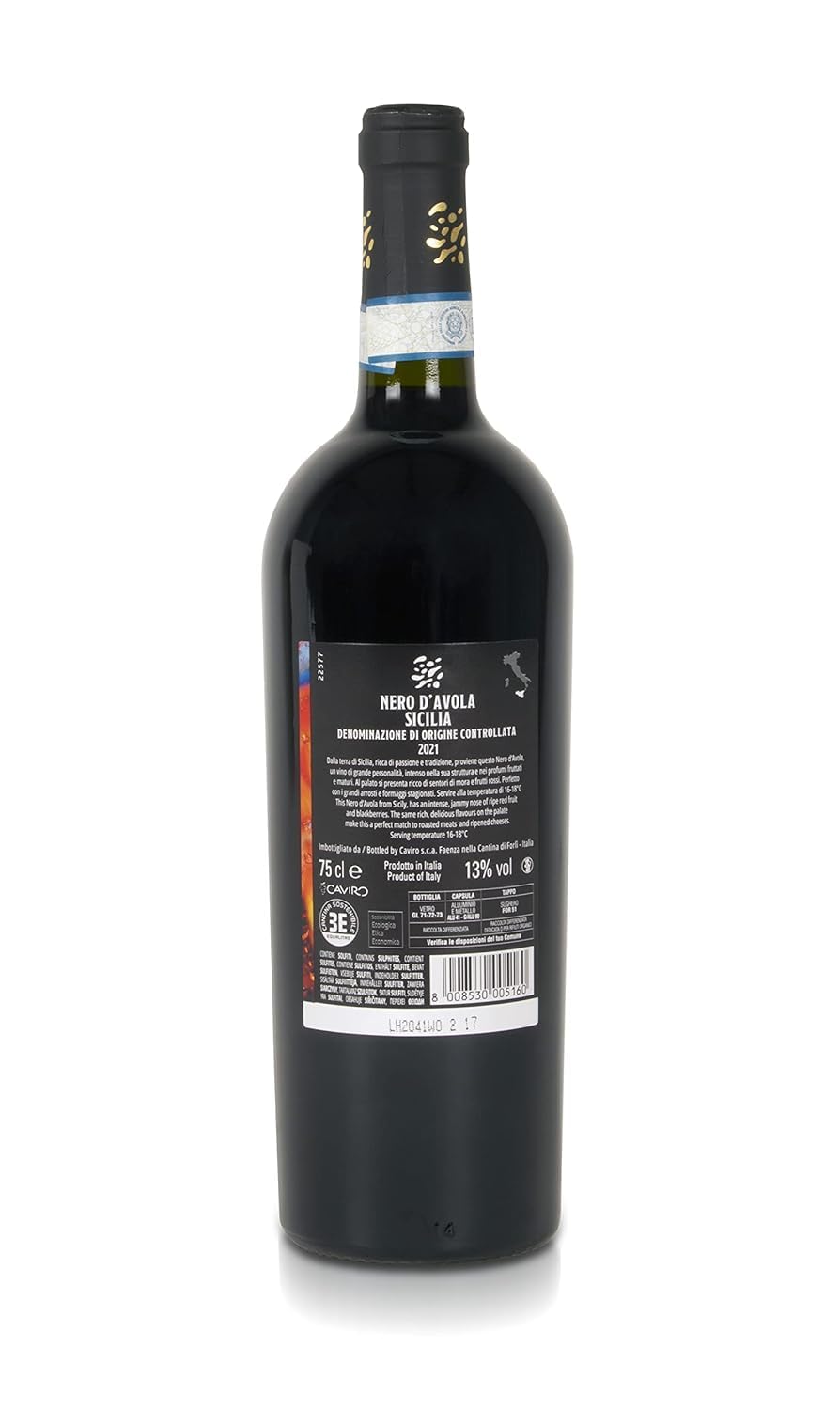 Brumale - Vino Rosso Nero D'Avola Sicilia DOC - Bottiglia da 750 ml