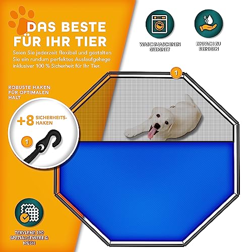 Welpenlaufstall TRESKO mit 80 cm Höhe für Hunde und Kleintiere