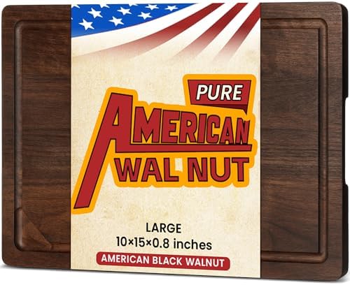 Heimlove Walnut Wood Cutting Board for Kitchen, 15