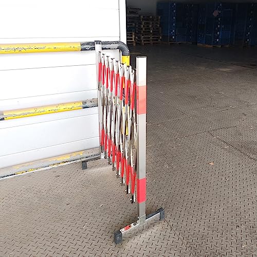 Barrière rétractable acier inoxydable Bcade barrière de sécurité rouge argent 1,2x2,5m - 4