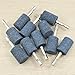 𝐉𝐔𝐍𝐋𝐈𝐗𝐍 10 Pcs 25 mm Cylindrical Shape Mounted Grinding Stone - 1/4 Inch Hex Shank Aluminum Oxide Sharpening Bits for Drill Rotary Tool